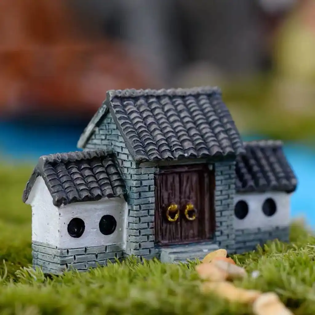 Casa de bonecas em miniatura brinquedo decoração cena antigo arco crianças fingir simulação brinquedo crianças presentes aniversário zabawki dla dzieci