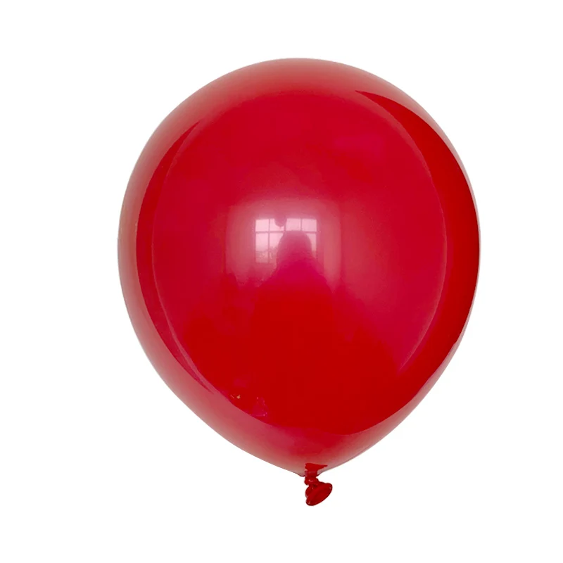 Темно-зеленый шар 20 шт./лот 5/10 дюймов круглые латексные шарики украшения для дня рождения взрослых гелиевые балоны свадебные принадлежности - Цвет: Красный
