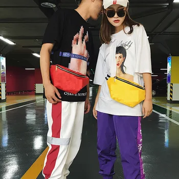 

2020 new printed letter chest bag Korean version of the fashion belt bag men and women outdoor bag ladies crossbody bag