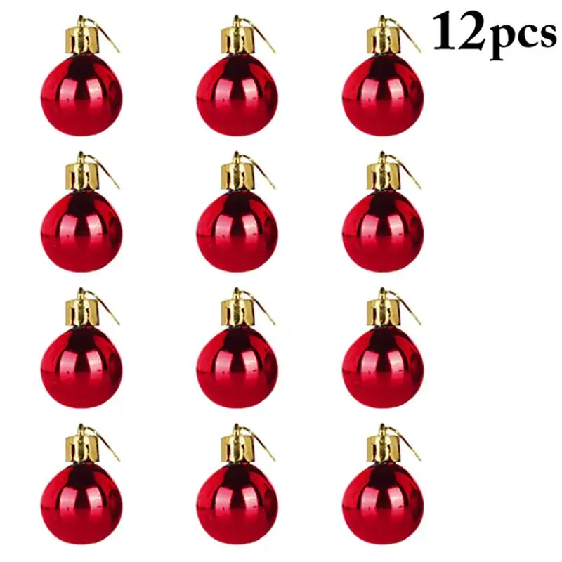 AMhomely Christmas Decorations Sale 30mm Christmas Xmas Tree Ball Bauble Hanging Home Party Ornament Decor Merry Christmas Decorative Xmas Decor Ornaments Party Decor Gifts 