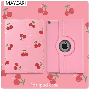 

Ipad 2 3 4 Leather 360° Rotatable Back Case Cartoon Cherry Cover Protective For 2020 iPad Pro 11 12.9 10.5 7.9inch Mini 1 2 3 5