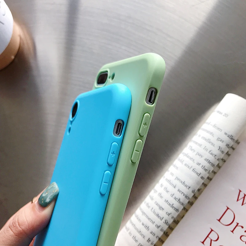 Роскошный простой мягкий чехол карамельного цвета для iPhone 11 чехол 6,1 дюймов для iPhone чехол XR X XS Max 7 6 6s 8 Plus 11 Pro Max 6,5