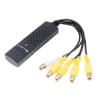 

USB Video Capture Card HD Laptop Four-channel AV Monitoring Card 4-channel Non-real-time Support WIN 7
