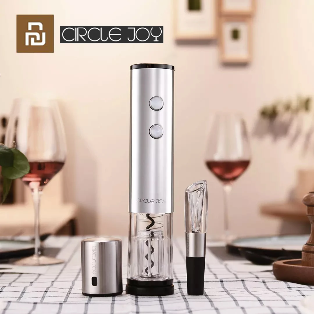 New Xiaomi CIRCLE JOY Automatic Red Wine Bottle Opener Stainless Steel ...