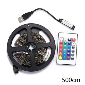

USB Flexible Waterproof LED Strip Lights IR Remote Controller Tape Lights Lamp