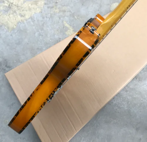 Prince HS Anderson Hohner Madcat безумный Кот Янтарный Желтый Пламя клен Топ TL электрогитара