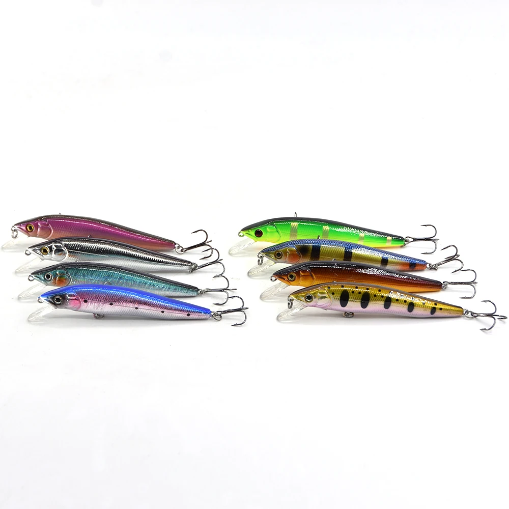 Makebass Minnow Sinking Lure Bionic Plug Hard Bait Artificial Ocean Boat  Fishing Tackle for Bass Trout Perch 3.7/0.4oz