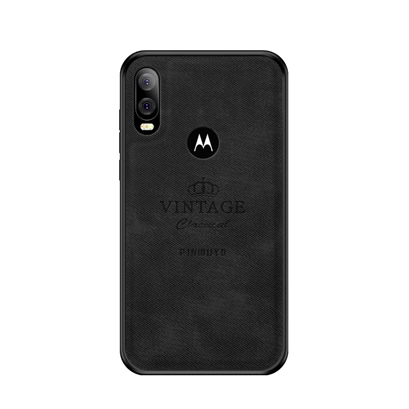 Чехол для Motorola Moto One Vision/P40, Винтажный чехол из кожи ПУ и ПК, Жесткий Чехол, облегающие Чехлы, защитный чехол 6,2''