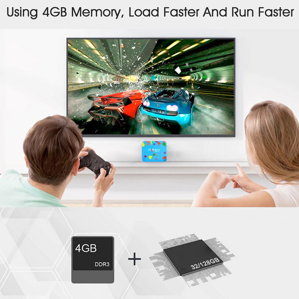 H96 мини H6 Android 9,0 ТВ приставка Allwinner четырехъядерный 64-бит 6K HD 32G 128G EMMC Smart tv wifi Youtube телеприставка медиаплеер