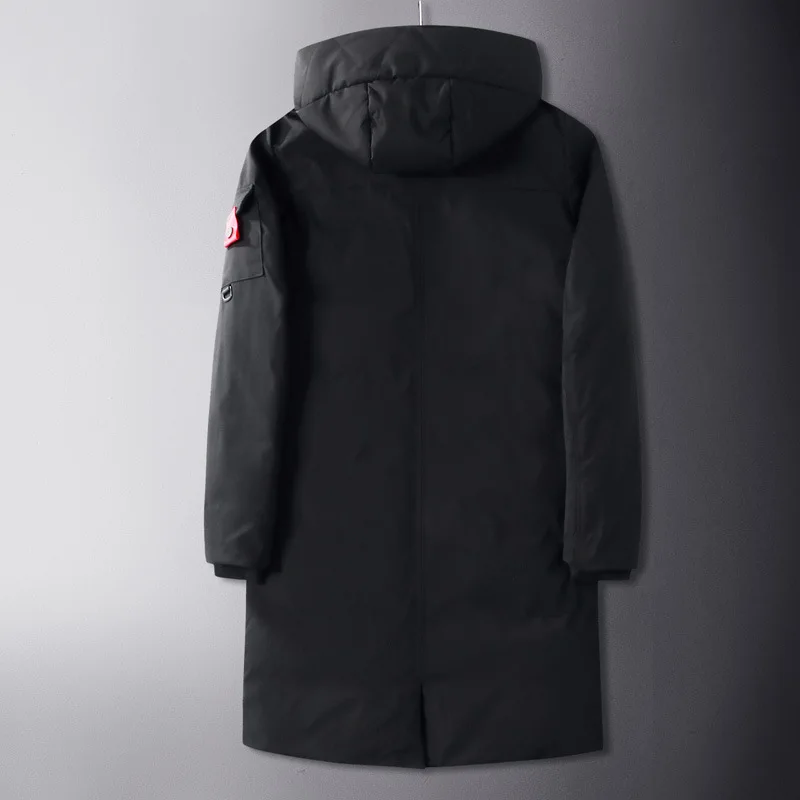 Новая мужская зимняя супер большая модная стеганая одежда X-long повседневная с отложным воротником толстое мужское зимнее пальто размера плюс L-6XL 7XL 8XL