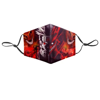 

Anti-pollution Dust Filter Dustproof PM2.5 Filter Mouth Mask Japanese Naruto anime printing Face Cover Filter Relieve Asthma
