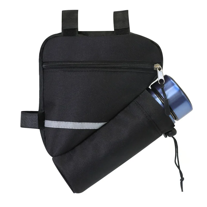 Bike Triangle Bag Mountain Tool Kit With Reflective Strips Bicycle Under Tube Riding Front Beam | Спорт и развлечения
