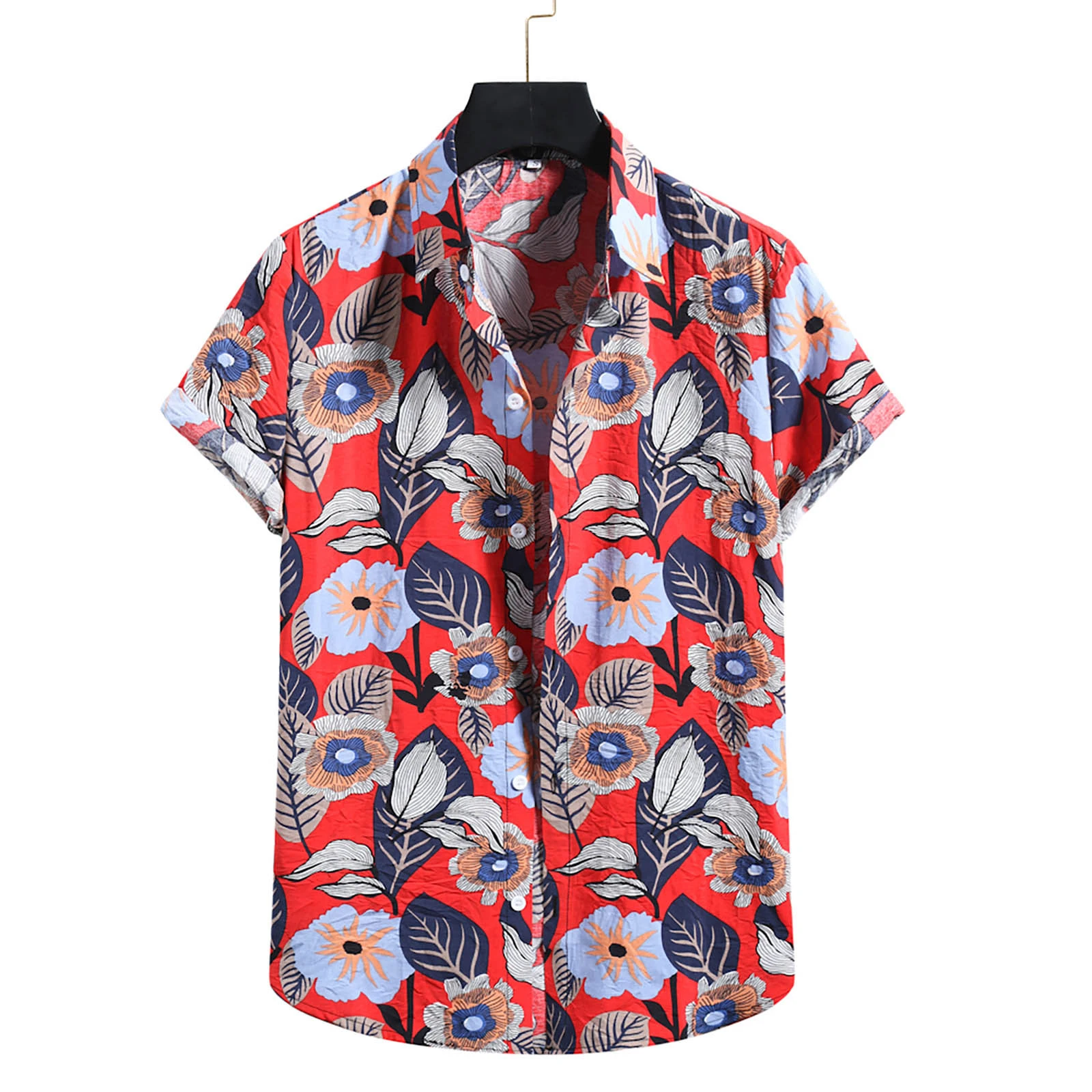 Camisas de manga corta Para Hombre, camisa Floral Hawaiana Para playa, Harajuku, con y de verano|Camisas informales| -