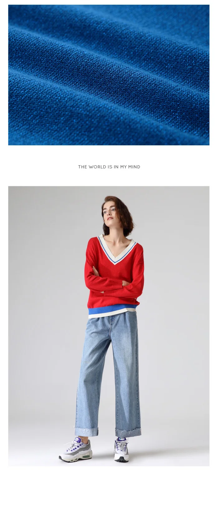 Toyouth, повседневные женские свитера, хит цвета, свободные пуловеры с длинным рукавом, v-образный вырез, осенний свитер, женские топы