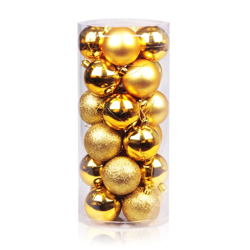 

24pcs/Set Christmas Ball Tree Hanging Ornament Toy New Years Home Party Decor OCT998