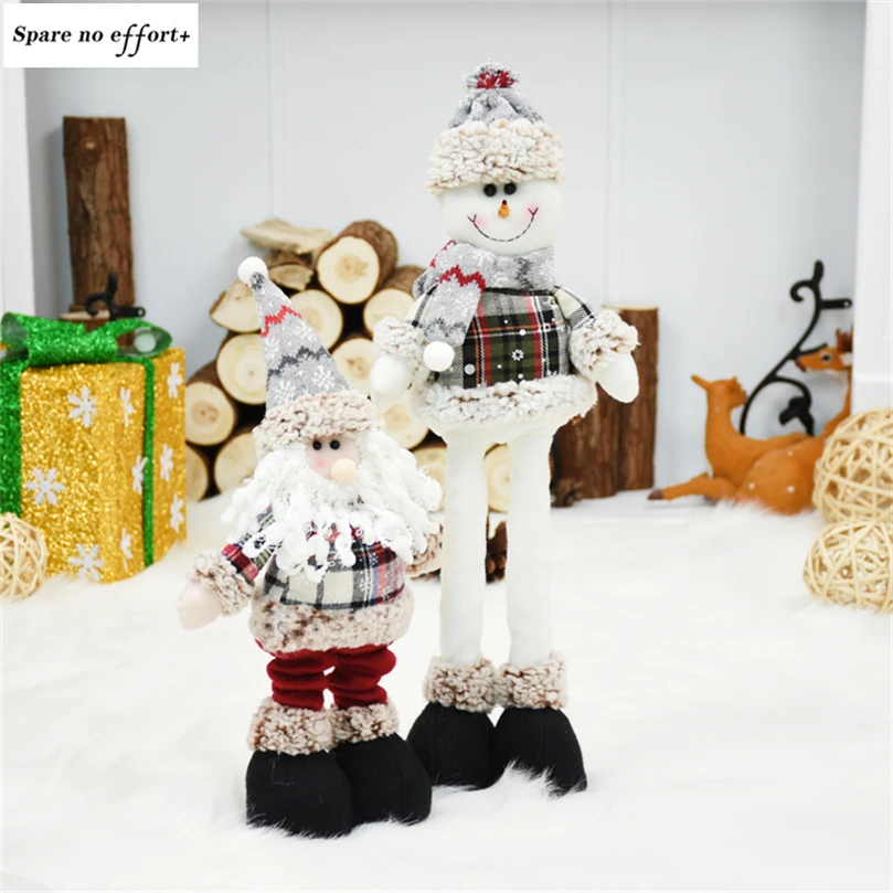 

Navidad Figurine Christmas Decorations for Home Christmas Dolls Santa Claus Snowman Kid New New Year Gift Xmas Tree Ornament