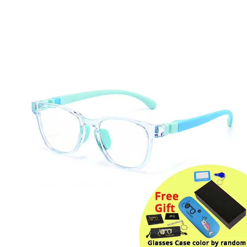 Youth Anti Blue Light Gaming Glasses - Protective TR90 Transparent Eyewear