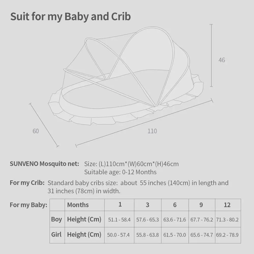 2860-ca5123.jpg Sunveno Portable Mesh Mosquito Net Cover Foldable Arched Mosquitos Nets Anti Mosquito for Baby Camping Patio