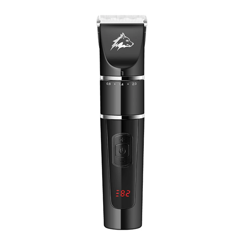 

Grooming Electrical Pet Hair Trimmer Kit Comb LCD Display USB Charging Scissors Low Noise Cutting Dog Cordless Shaving Brush