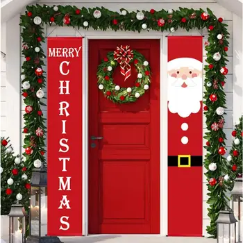 

HUIRAN Merry Christmas Banner For Door Christmas Decorations for Home 2020 Christmas Ornament Xmas Navidad Noel New Year 2021