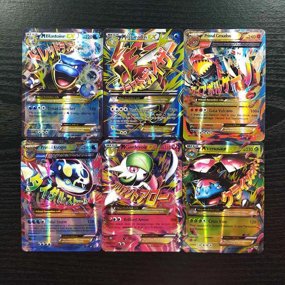 TAKARA TOMY битва сияющая карта 30 мега палубная настольная игра Детские игрушки флеш карточная игра Покемон карты коллекции