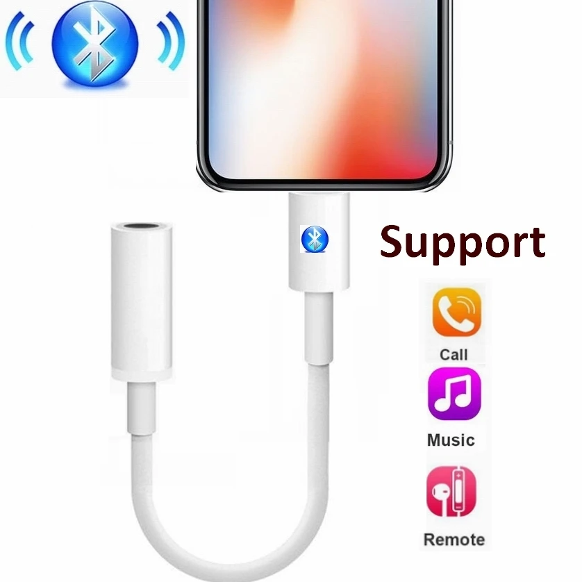 8 pin для iphone до 3 5 мм двойной разъем Aux Наушники Аудио Сплиттер Адаптер 11 pro max X Xs