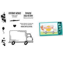 

Best Delivery Car Metal Cutting Dies And Clear Stamps For DIY Scrapbook Diary Decoration Embossing Template Card 2022 New