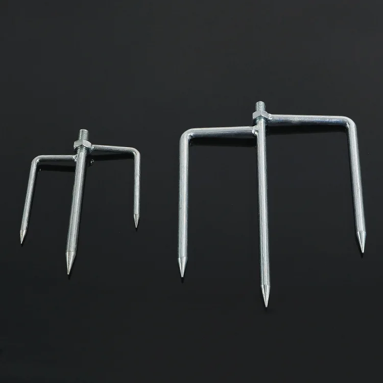 

Fishing Umbrella Floor Outlet Triangle Fork Metallic Iron Floor Outlet Parasol Umbrella Stand Umbrella Foot Umbrella Base