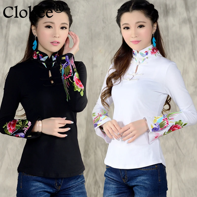 2020 офисная рубашка в китайском стиле Весенняя с длинным рукавом топ блузка
