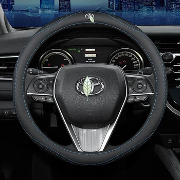 

Car Steering Wheel Cover Set for Toyota Fortuner Alphard Prado Camry Prius Yaris Vios Corolla Breathable Car Styling Accessories