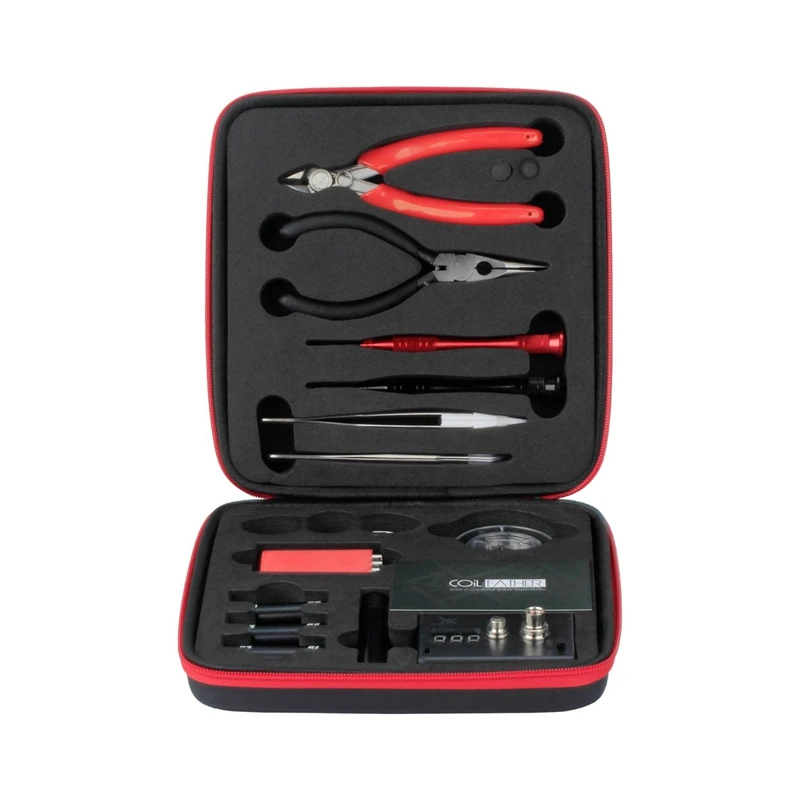 Bostique-Coil Father V2 Kit Vape Diy Инструменты для мастера сумки Пинцет плоскогубцы проволочный комплект нагревателей катушка джиг обмотка для упаковки электронной сигареты
