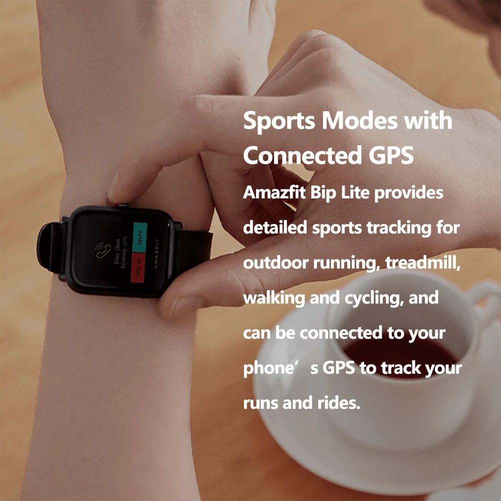 Глобальная версия Amazfit Bip Lite Смарт часы легкие умные с 45 днями в режиме ожидания GPS