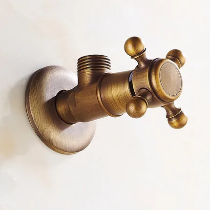 От производителя; Медь Винтаж матовый треугольный клапан золото водозапорный кран ночной горшок угловой вентиль горячей и холодной общего