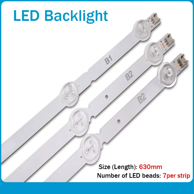 

3pcs/set x LED Backlight for LG innotek 32" TV Panel B1/B2-Type V13 6916L-1437A /1438A 63cm 7-Lamps