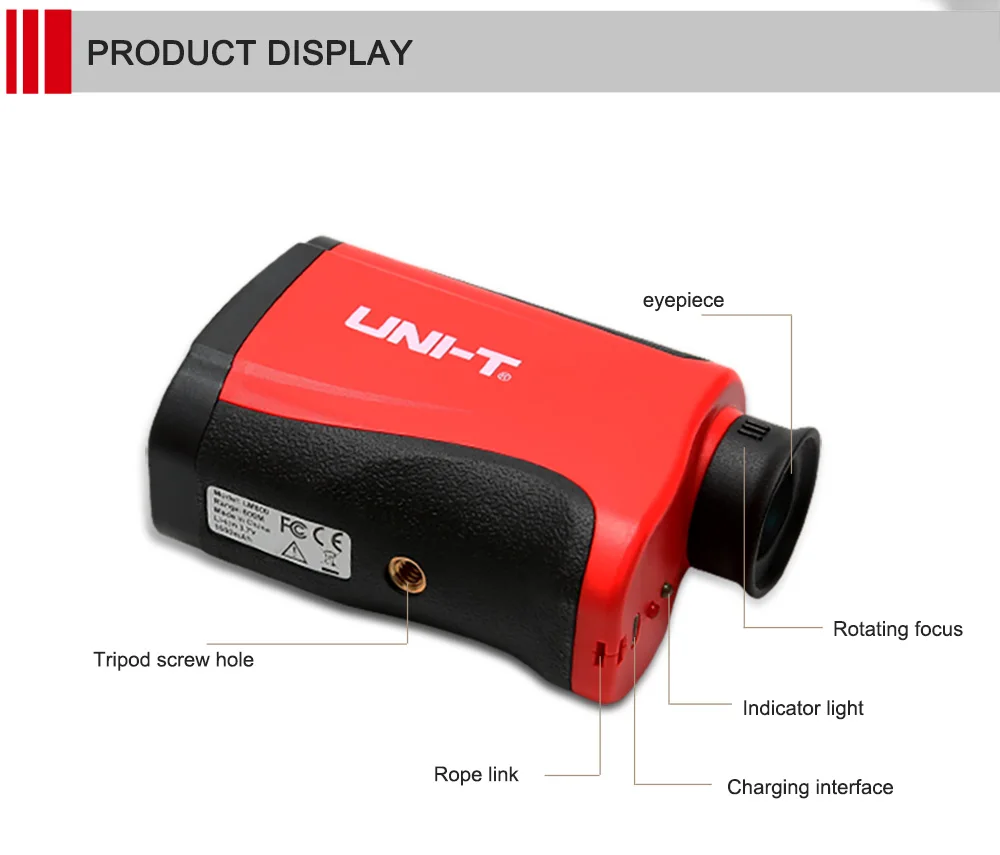 UNI-T портативный лазерный дальномер для гольфа, дальномер для гольфа, телескоп, дальномер, прибор для измерения угла высоты, инструмент для тестирования линейки LM600