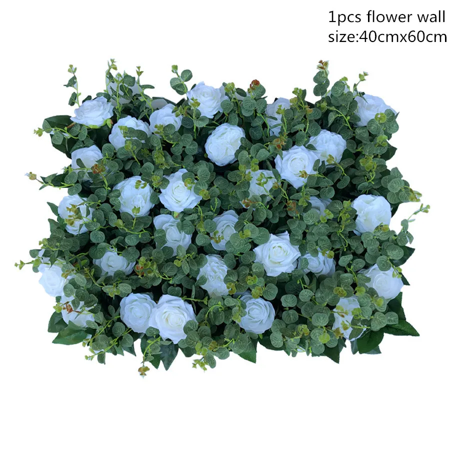 Искусственный цветок стены свадебный фон очень белые розы деньги листья газон столб поддельные цветочные плиты дорога свинец дом 3D