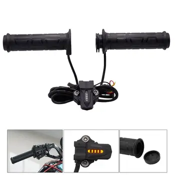 

1Set Electric Heating Handle adjustable temperature switch handle Motorcycle Handlebar cafe racer pit bike Heated Grips for ktm