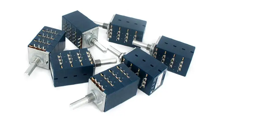 1 pcs Japan ALPS Volume control 27 type tetralogy potentiometers Round shaft with PCB 10K 20K
