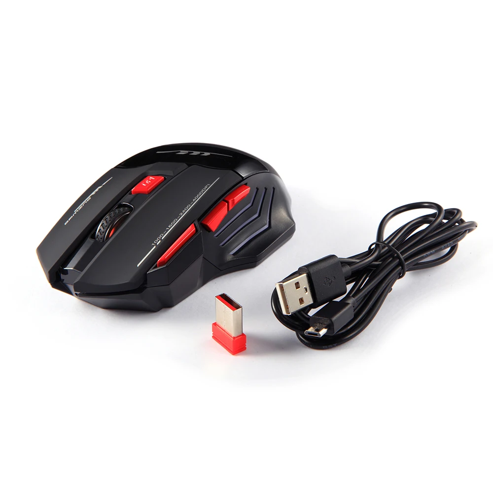 ZELOTES F14, 4000 dpi, 7 кнопок, светодиодный, оптическая, компьютерная мышь, беспроводная, 2,4G, игровая мышь, дышащая подсветка для ПК, ноутбука