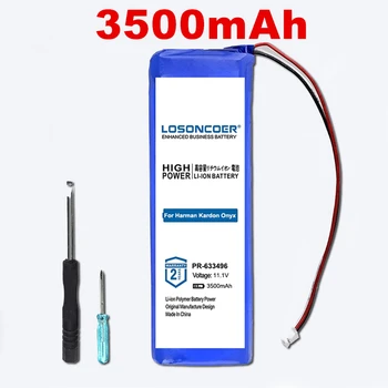 

100% Original LOSONCOER 3500mAh PR-633496 Replacement Battery for Harman Kardon Onyx PR-633496 Good Quality Battery Free Tools