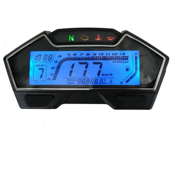 

NEW Universal LCD Speedometer Digital Backlight Odometer For 1,2,4 Cylinders Motorcycle For Ducati for Kawasaki for Yamaha