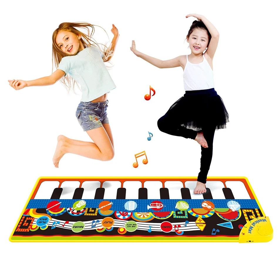 110x36 cm Musique dansante Le sport tapis enfant jouet bebe 0 à 12 ans Développer l'intelligence sensoriels Interaction parent-enfant Jeux amusants tapis enfant chambre jouet jeux enfant educatif tapis bebe toy