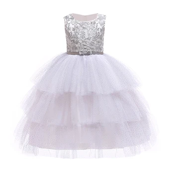 

LZH Toddler Girls Cake Dress Elegant Princess Dress Kids Dresses For Girls Wedding Birthday Party Dress Children Prom Ball Gown