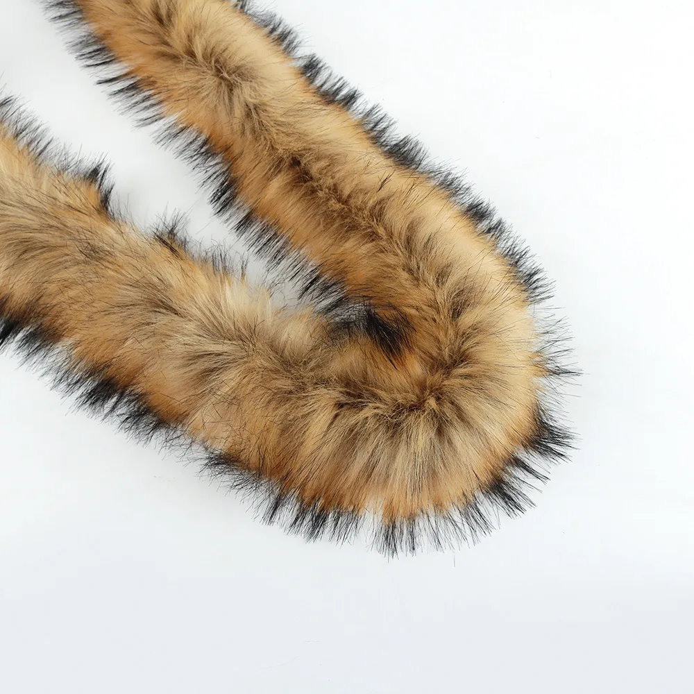 1M sztuczne futro z lisa Furry puszyste wykończenia przycinanie dekoracje dla domu DIY szycia kostium rzemiosło koronki wykończenia