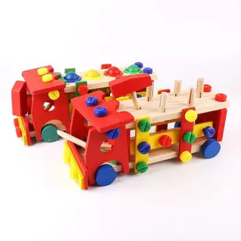 

Multifunction Nut Assembly Disassembly Tool Knock nut car Pile Driver Children's Shape cognition Assembled Demolition Toys