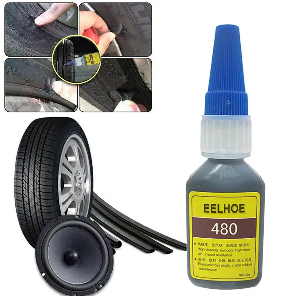 Mighty Tire Repair Glue Tyre Puncture Sealant Glue Bike Car Tire Repair Patch#3N01