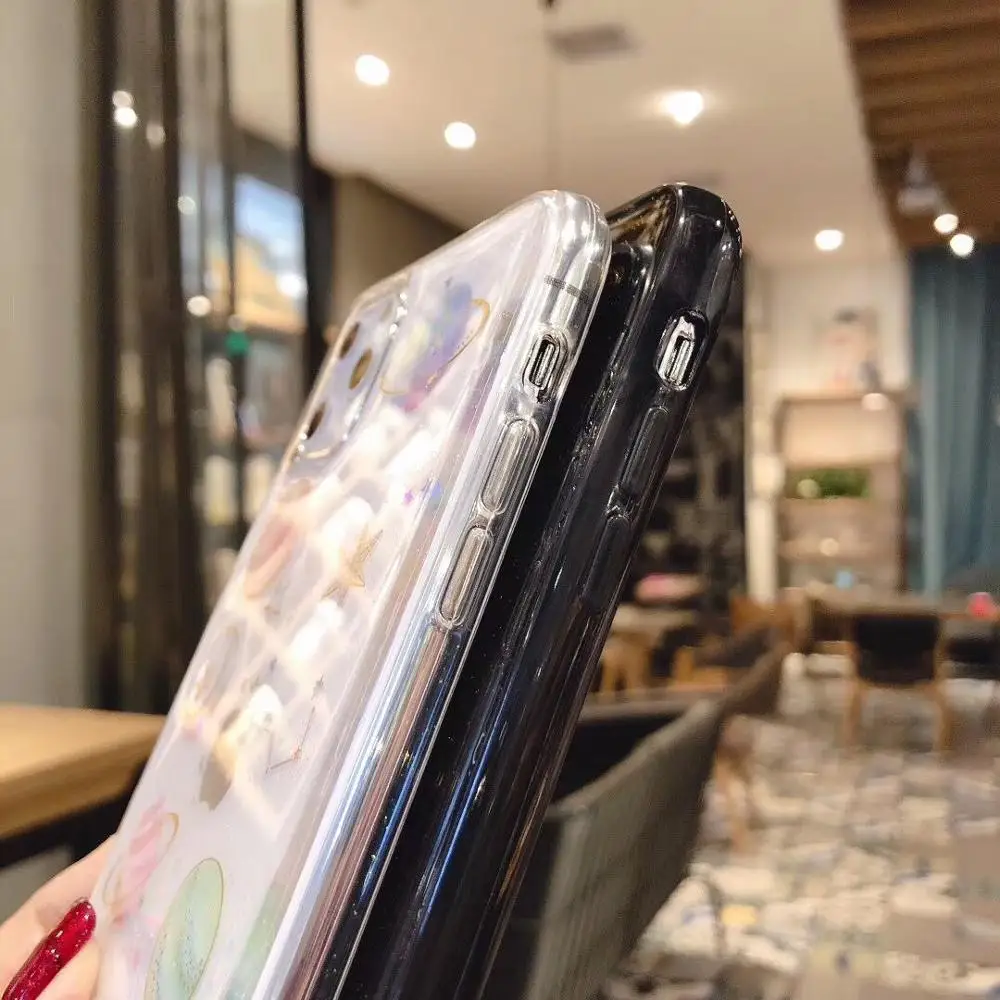 Блестящий чехол LACK для iphone 11 11Pro Max XS XR X 6S 6 7 8 Plus|Бамперы| |