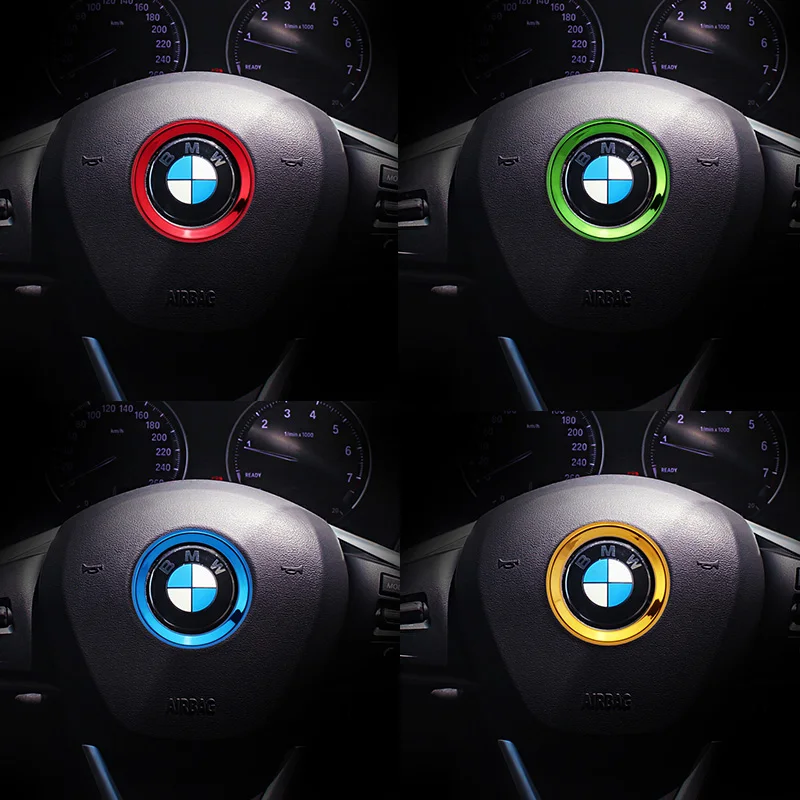 Автомобильная оплетка рулевого колеса отделкой круг Цехин Стикеры для BMW E61 E90 E82