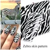 10pcs Transfer Nail Foils Paper Animal Zebra Leopard Skin Sliders Adhesive Stickers Holo Nails Art Decal Accessories LACQ917 ► Photo 3/6
