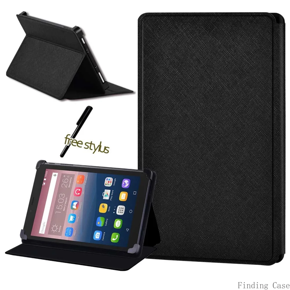 

Tablet Case For Alcatel OneTouch Pixi 3 7" 8" 10" /Pixi 4 7" Universal Flip Tablet Stand Case Protective Cover +stylus